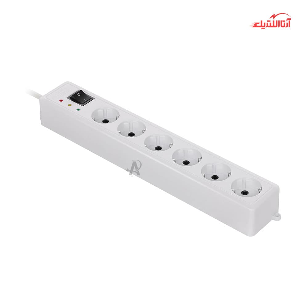 محافظ برق 6 خانه صوتی تصویری و کامپیوتر گرین مدل GLP106 — تصویر ۵