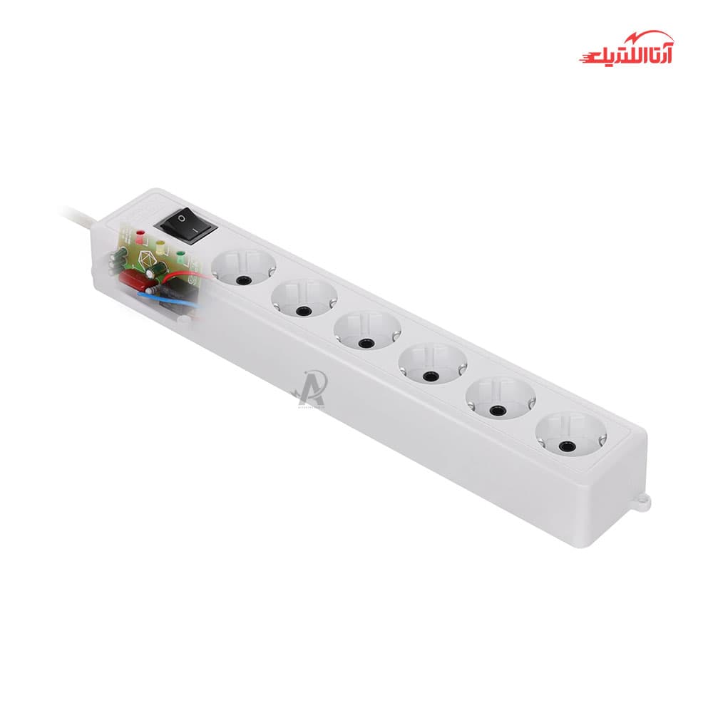 محافظ برق 6 خانه صوتی تصویری و کامپیوتر گرین مدل GLP106 — تصویر ۶