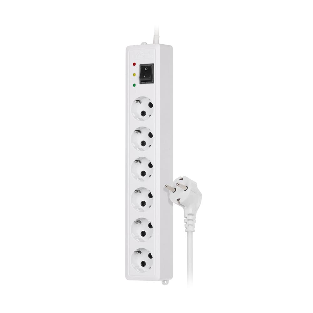 محافظ برق 6 خانه صوتی تصویری و کامپیوتر گرین مدل GLP106