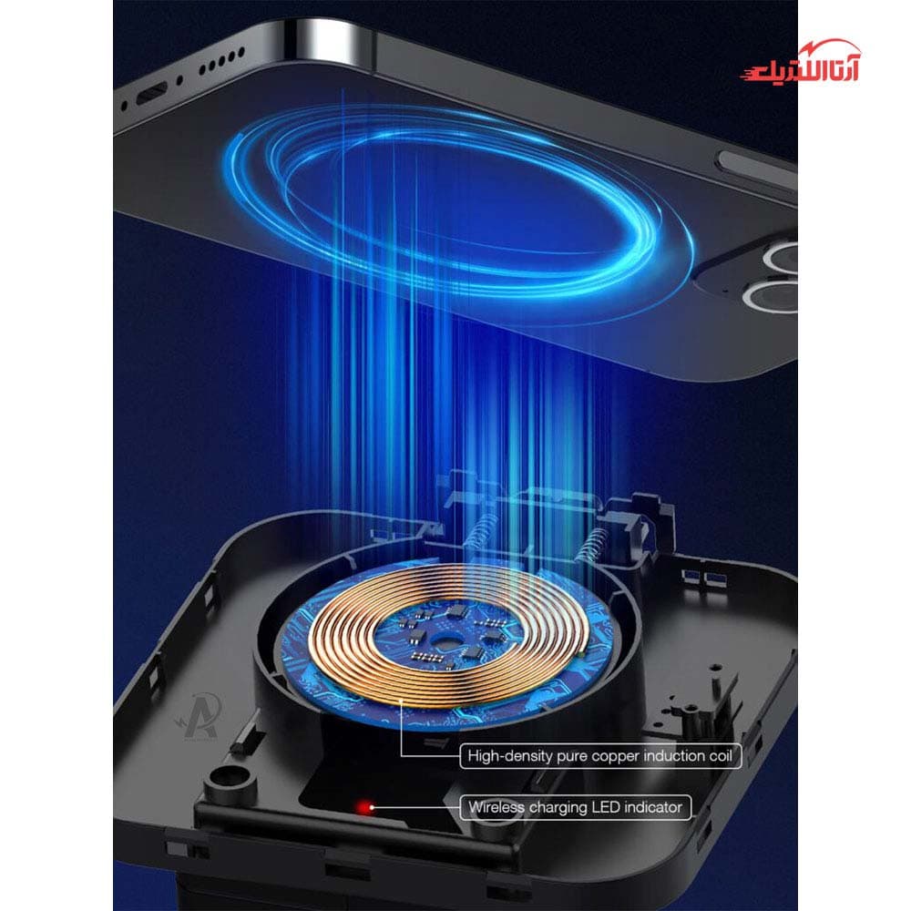 باکس رابط 3 خانه و شارژ وایرلس 2500 وات الدینیو مدل SEW-4485 — تصویر ۶