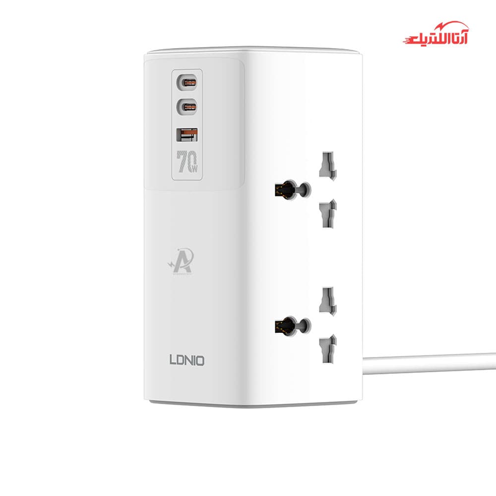 رابط 4 خانه و شارژ 2500 وات الدینیو مدل SC-4383 — تصویر ۳