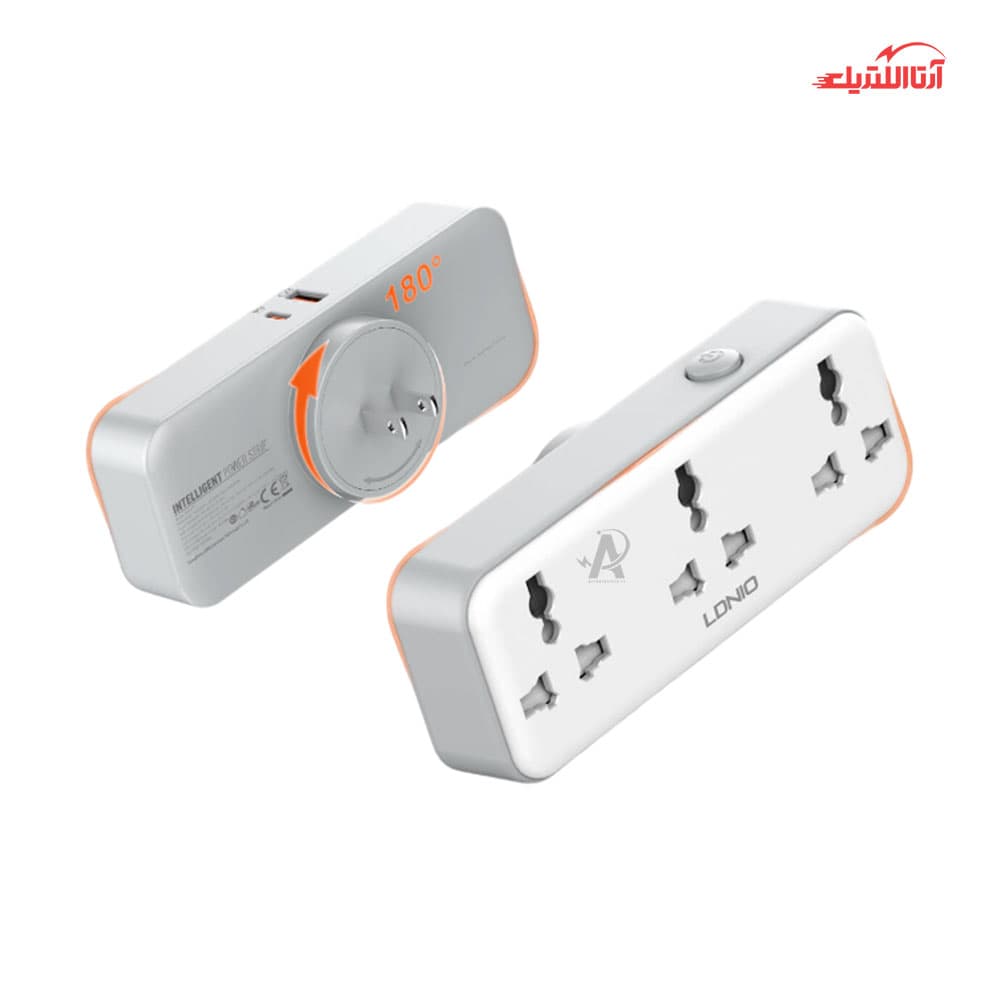 رابط 3 خانه و شارژ 2500 وات الدینیو مدل SC-3317 — تصویر ۸