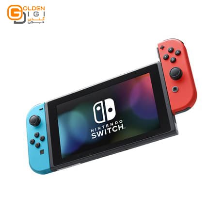 کنسول بازی نینتندو سوییچ مدل Switch Neon Blue and Neon Red Joy-Con