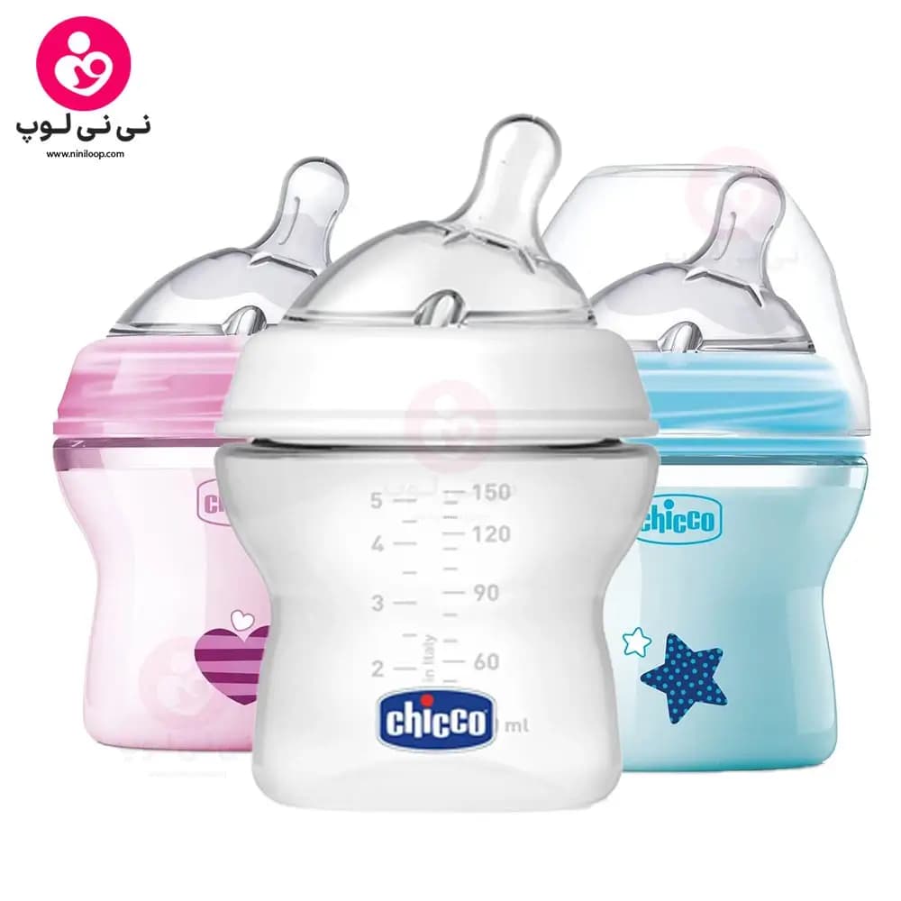 شیشه شیر نچرال فیلینگ 150 میل 0+ ماه چیکو Chicco — تصویر ۲