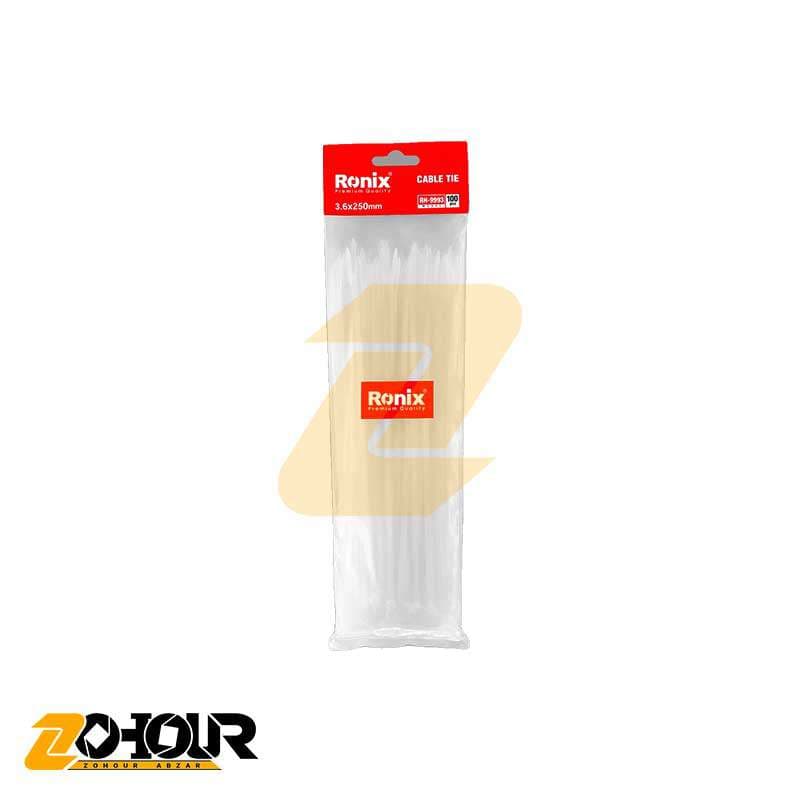 بست کمربندی 25 سانتی متر (3/6*250) بسته 100 عددی رونیکس مدل Ronix RH-9993 — تصویر ۲