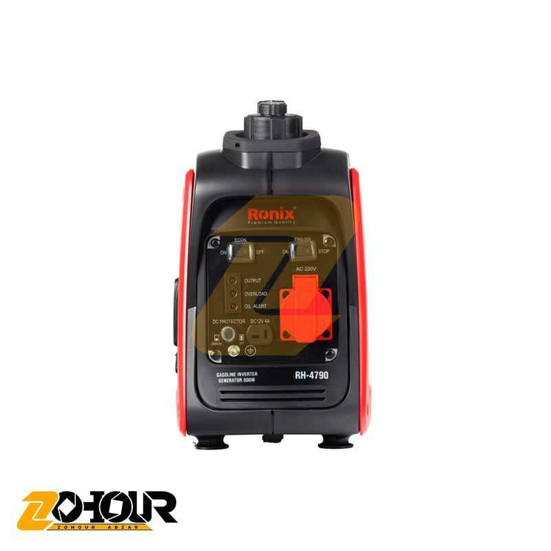 موتور برق بنزینی سایلنت 800 وات رونیکس مدل Ronix RH-4790 — تصویر ۳