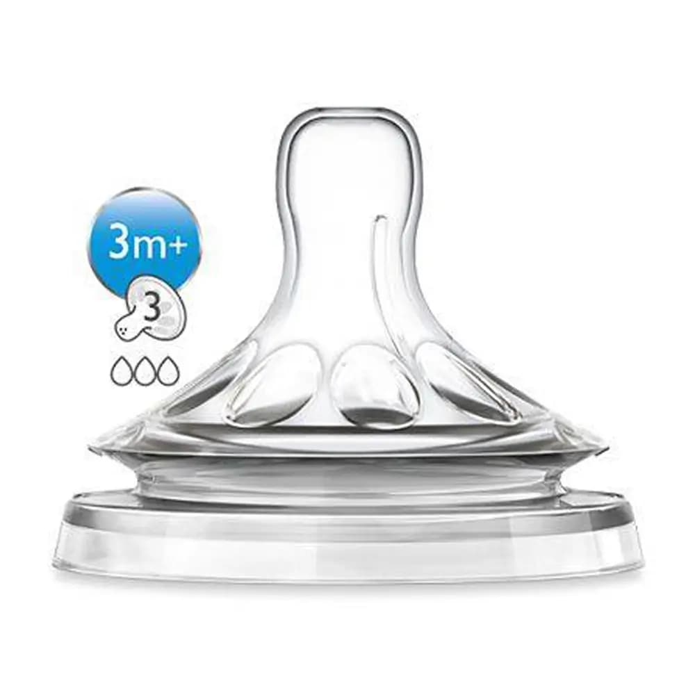 سرشیشه اونت avent مدل طبیعی (نچرال) شماره 3 تکی جعبه باز +3m ماه