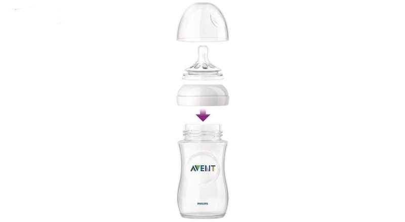شیشه شیر نچرال التراسافت ۲۶۰ میلی‌لیتر فیلیپس اونت avent مدل SCF693/17(جعبه باز) — تصویر ۴