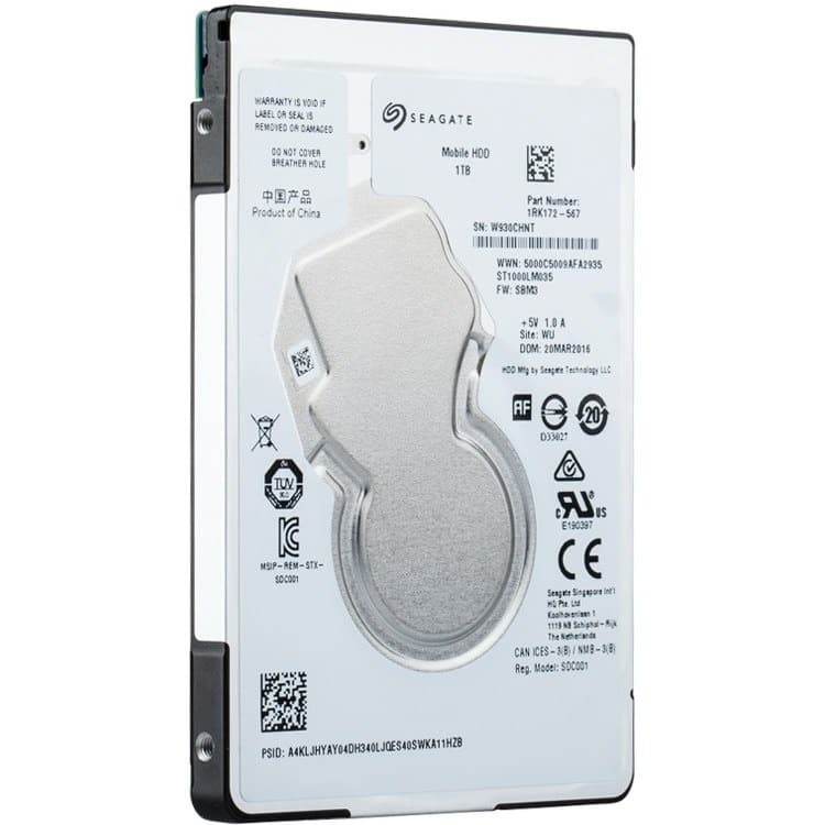 هارددیسک اینترنال 2.5 اینچی سیگیت مدل ST1000LM035 ظرفیت 1 ترابایت – استوک — تصویر ۳