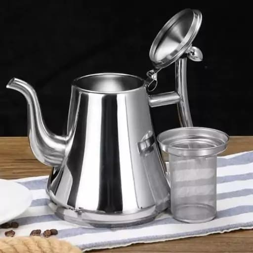 قوری استیل عربی ۱٫۵ لیتری آهنربا نگیر یونیک — تصویر ۳