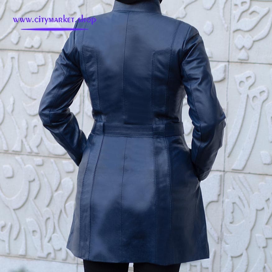 پالتو چرم زنانه مدل N1196 — تصویر ۳
