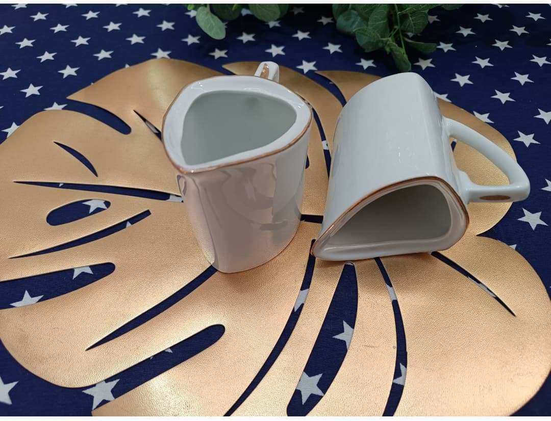 سس خوری چینی سفید لب طلا چینی پردیس درجه یک — تصویر ۲