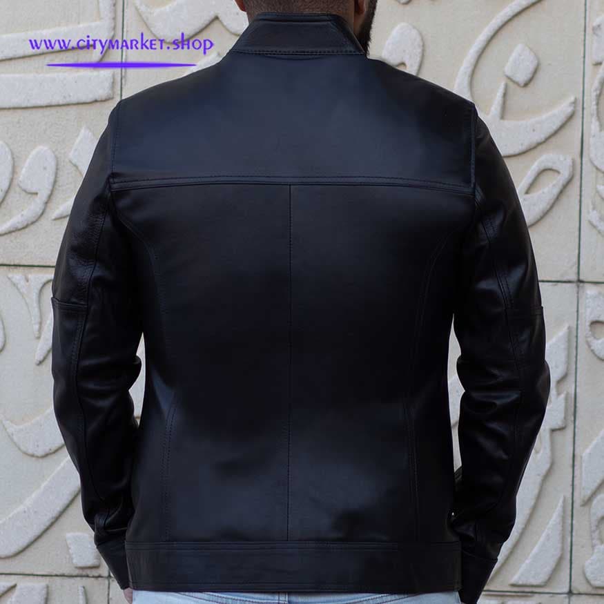 کاپشن چرم مردانه مدل B5094 — تصویر ۵