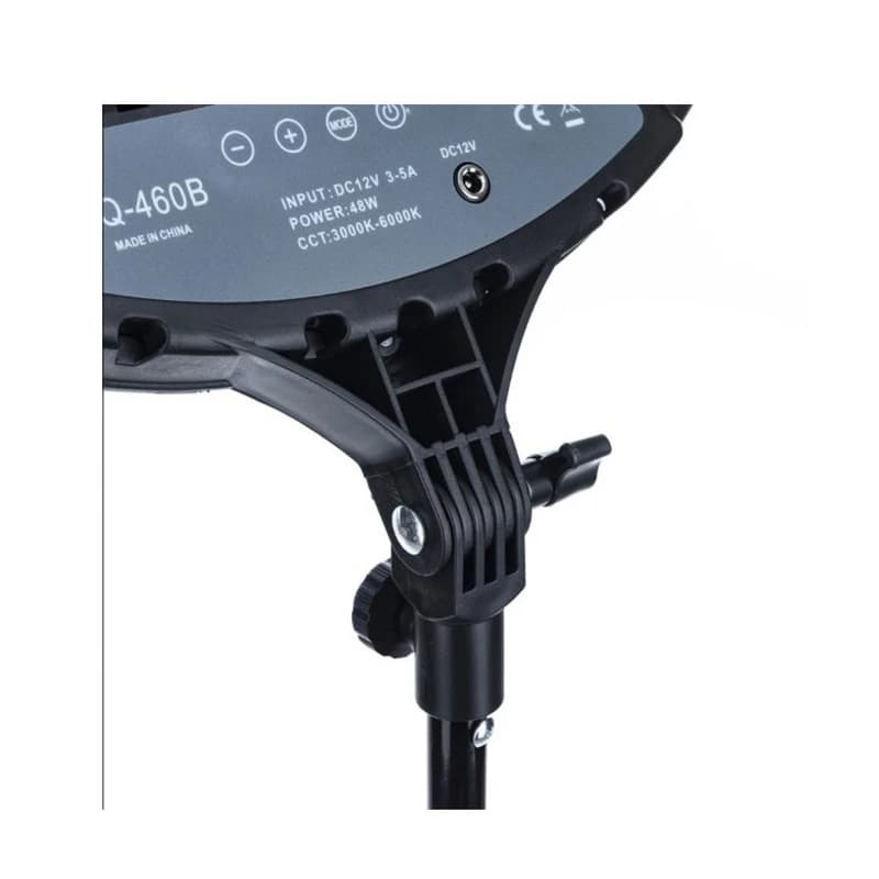 رینگ لایت زئوس با سه پایه فلزی مدل ZEUS YQ-460B — تصویر ۷