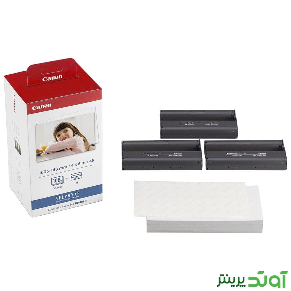 کارتریج ریبون و کاغذ عکس کانن Canon KP-108IN — تصویر ۵