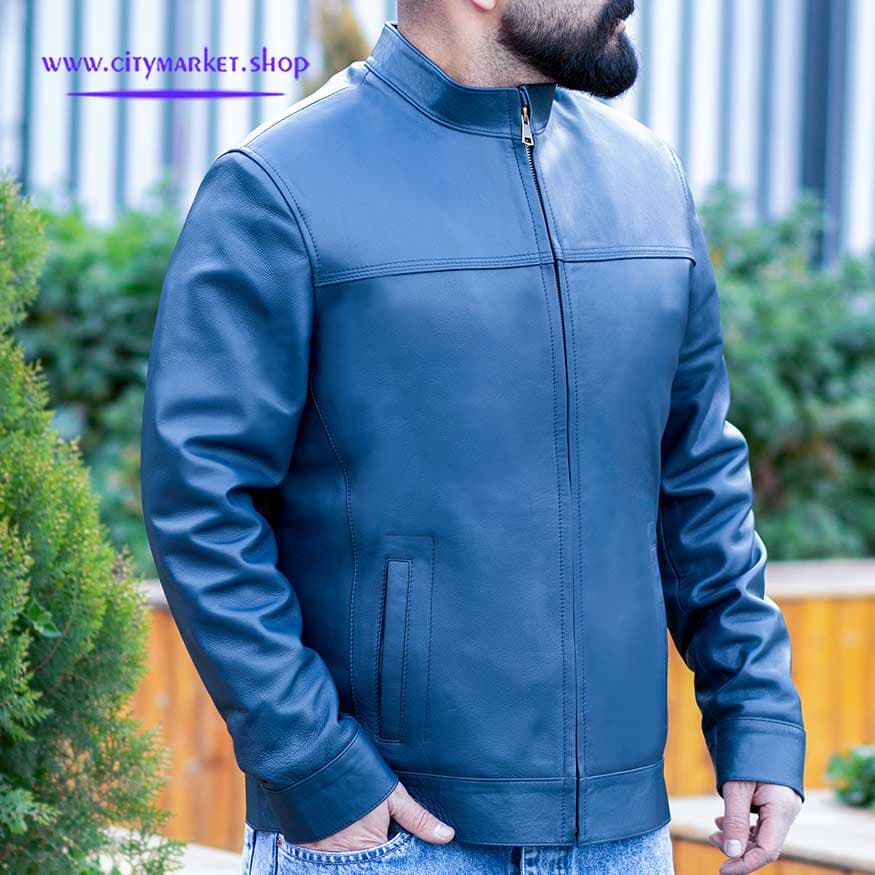 کاپشن مردانه چرم مدل N3094 — تصویر ۳