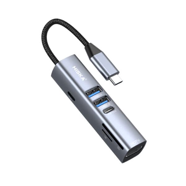 USB‑C مدل HR‑53 | هاب تایپ سی با HDMI 4K و PD 100W