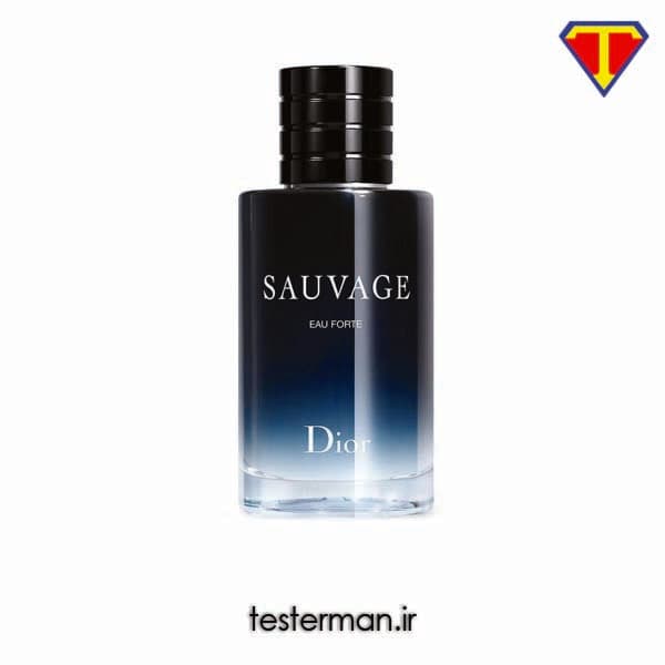 تستر ادکلن دیور ساواج او فورته مردانه Dior Sauvage Eau Forte Tester