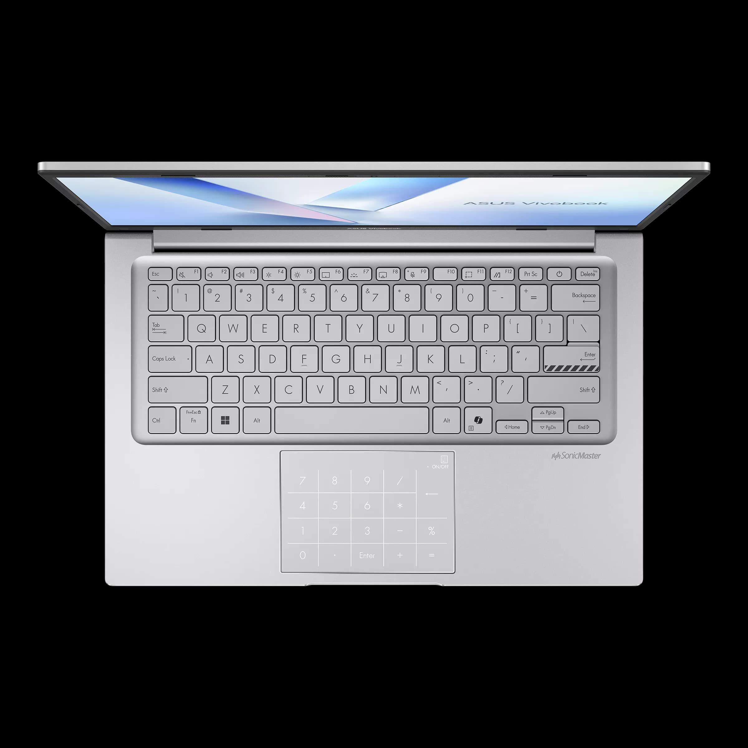 لپ تاپ IPS ایسوس Asus Vivobook 14 X1404VA Intel Core 5 120U 8GB DDR5 512GB SSD Digital Numpad — تصویر ۹