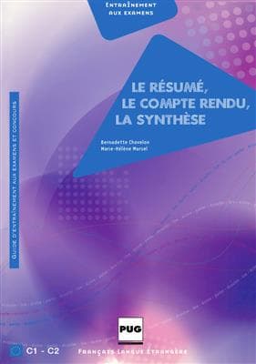کتاب Le résumé, le compte-rendu, la synthèse
