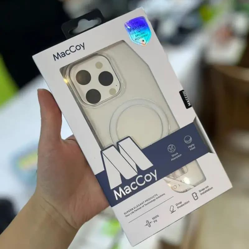 قاب ژله ای مگ سیف دار مک کوی آیفون 16 پرومکس MACCOY ANTISHOCK — تصویر ۲