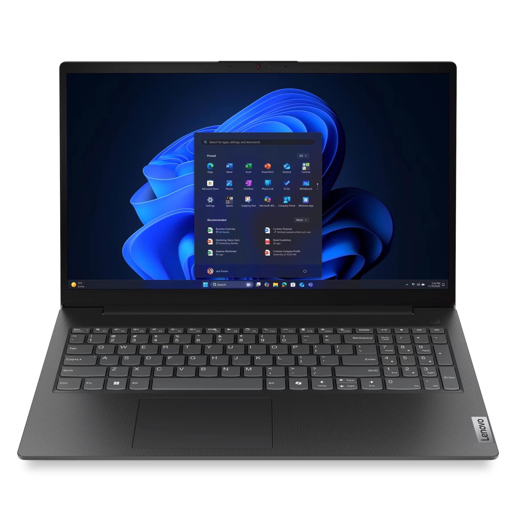 لپ تاپ 15.6 اینچی لنوو مدل Lenovo V15 G6 ITN Intel N100 8GB 256GB SSD M.2 PCIe NVMe — تصویر ۹