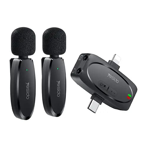 میکروفون یقه ای بیسیم یسیدو YESIDO LAVALIER MIC KR15