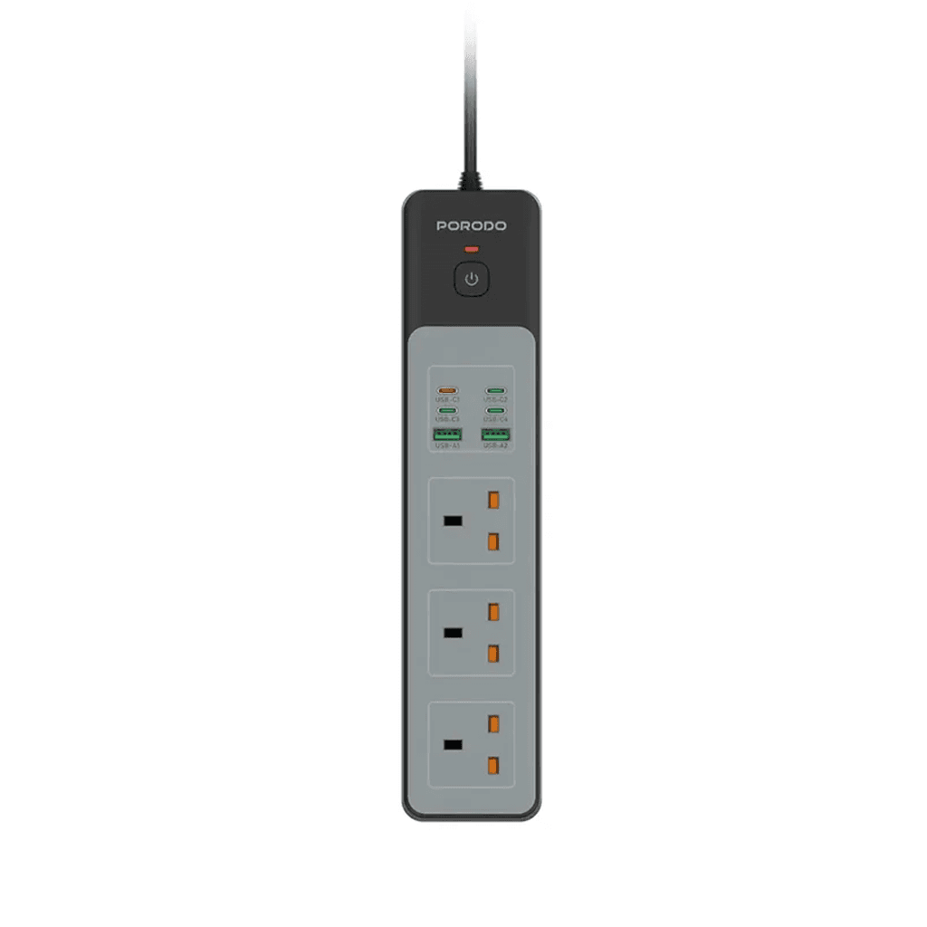 چند راهی برق و شارژر پرودو Porodo Power Strip FWCH045