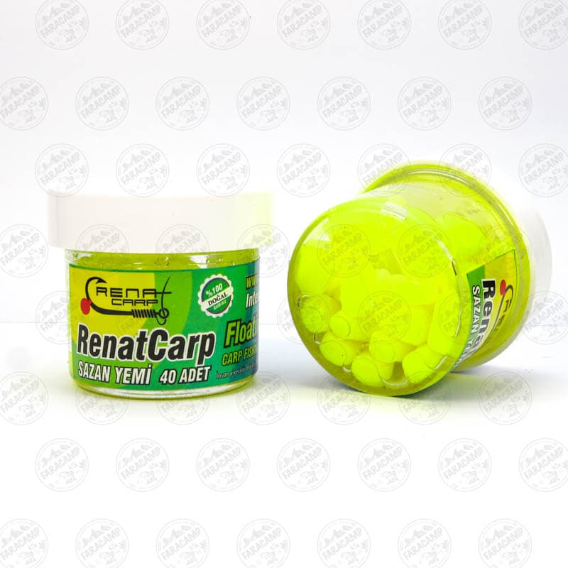 ذرت پاپ آپ طعم دار رنات کارپ فسفری بسته ۴۰ عددی Renat Baits Silicone Corn,Carp Bait