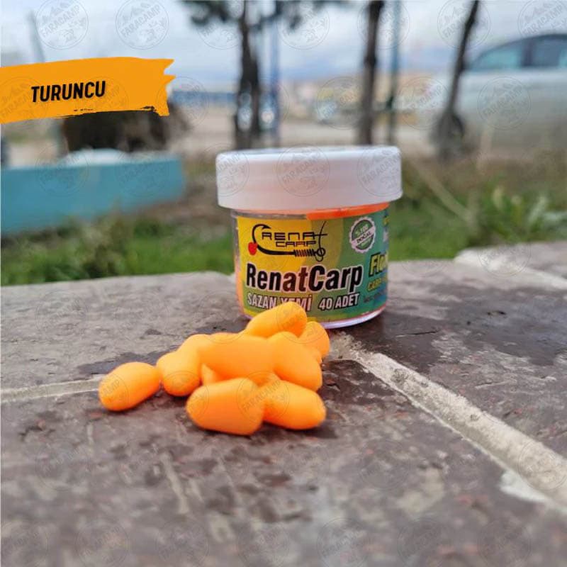 ذرت پاپ آپ طعم دار رنات کارپ نارنجی بسته ۴۰ عددی Renat Baits Silicone Corn,Carp Bait — تصویر ۳
