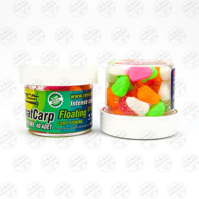 ذرت پاپ آپ رنگی رنات کارپ بسته ۴۰ عددی Renat Baits Silicone Corn,Carp Bait — تصویر ۴