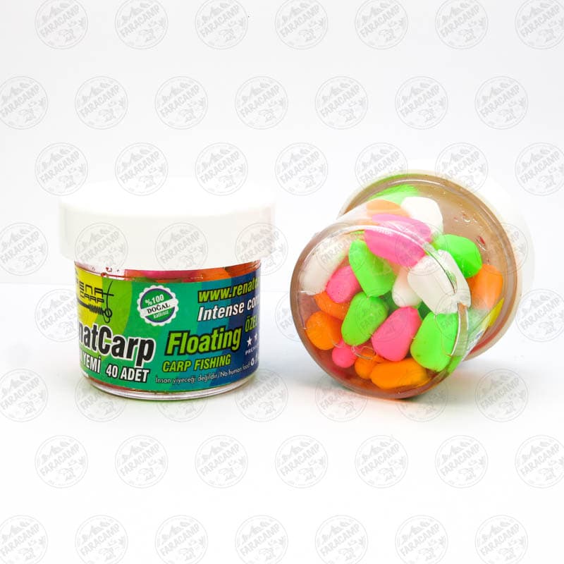 ذرت پاپ آپ رنگی رنات کارپ بسته ۴۰ عددی Renat Baits Silicone Corn,Carp Bait