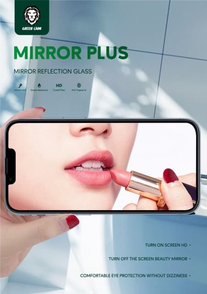 گلس گرین لاین برای اپل Iphone 13/13 pro مدل Mirror Reflection Glass — تصویر ۴