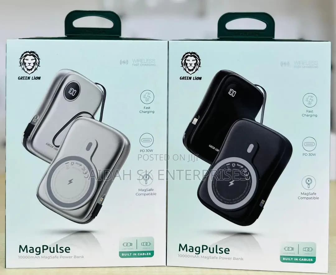 پاوربانک 10000 مگسیف گرین مدل GREEN MAGPULSE — تصویر ۶