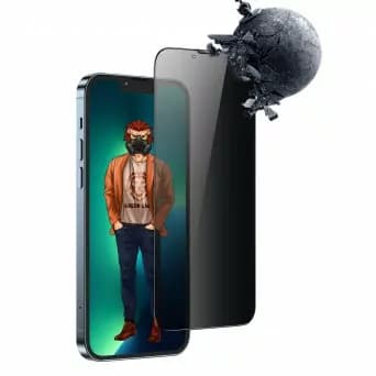 گلس گرین لاین برای اپل Iphone 13 pro max مدل Desert 9h privacy — تصویر ۲