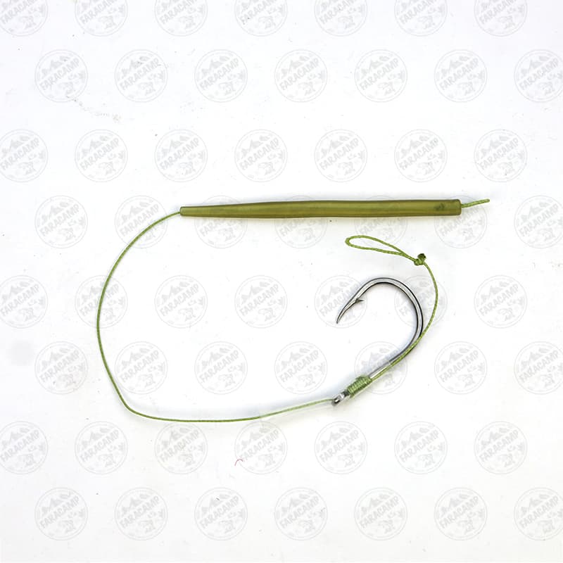ریسه کپوری مویی نخ ریسه استتار لومینوس ۱۷ سانتیمتر Hair Rig Carp fishing — تصویر ۳