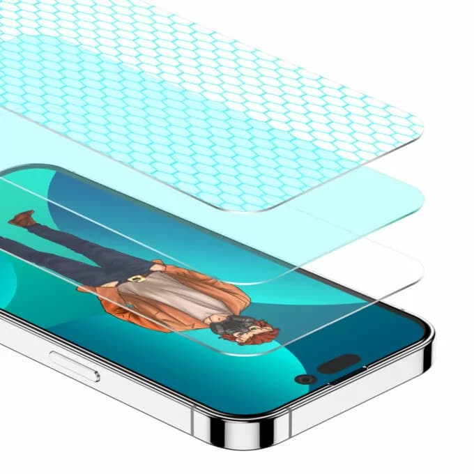 گلس گرین لاین برای اپل Iphone 13/13pro مدل Desert round edge — تصویر ۳