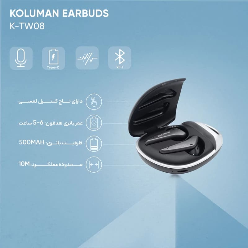 ایرپاد کلومن KOLUMAN K-TW08 با گارانتی — تصویر ۷