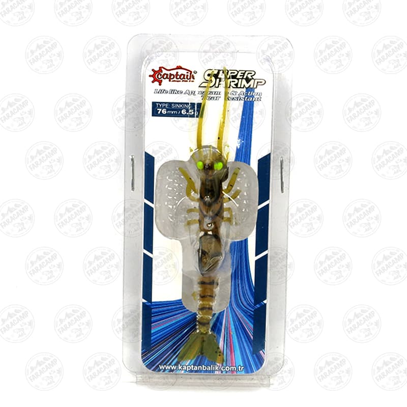 میگو مصنوعی کاپیتان ۷.۶ سانتی متر ۶.۵ گرم مدل ۰۲ Capitan magic shrimp