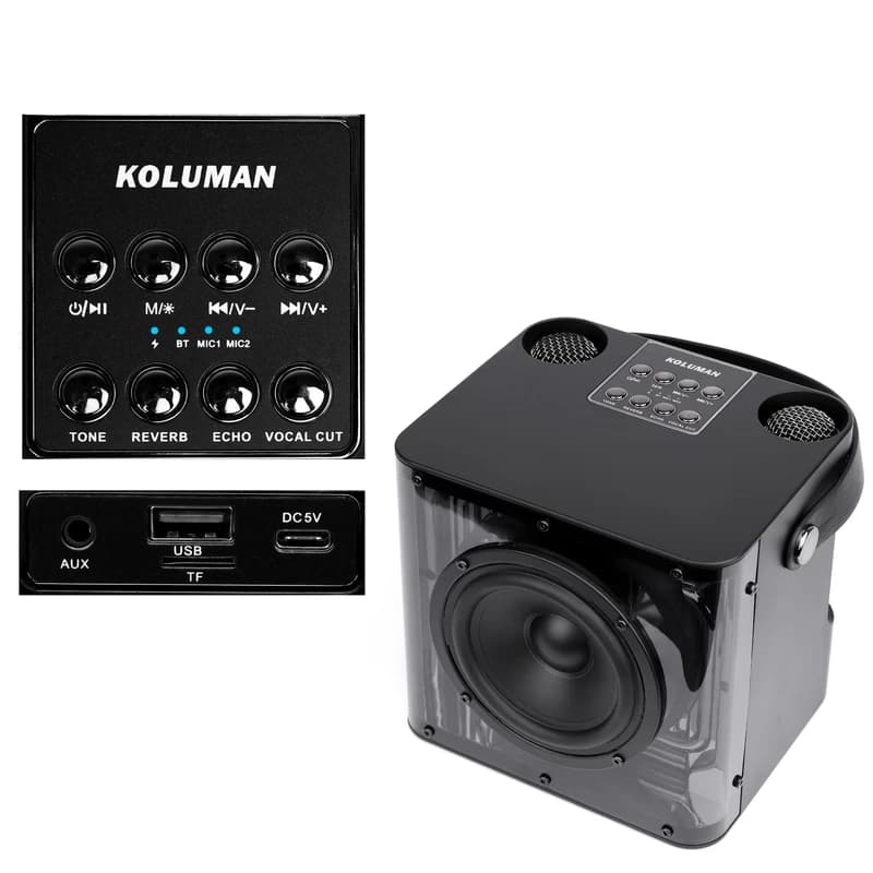 اسپیکر بلوتوثی میکروفندار کلومن KOLUMAN K-S150 با گارانتی — تصویر ۴
