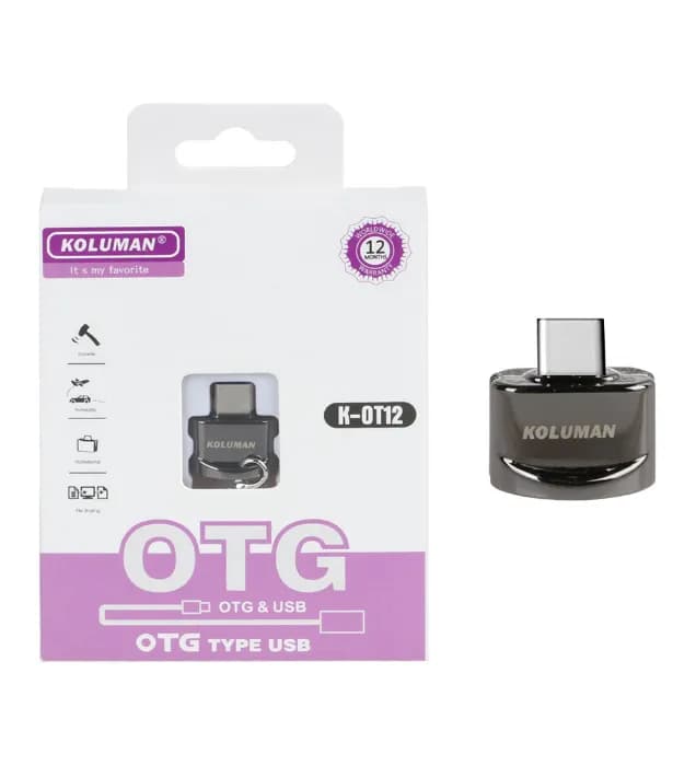 مبدل OTG تایپسی کلومن مدل KOLUMAN K-OT12 USB To Type-c — تصویر ۵