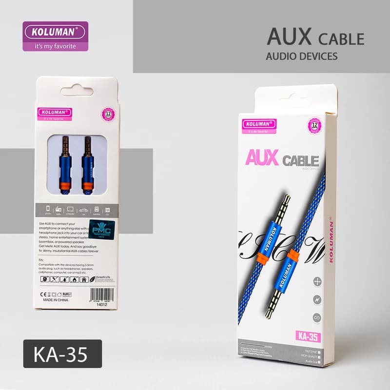 کابل AUX کلومن مدل KOLUMAN KA-35 — تصویر ۵