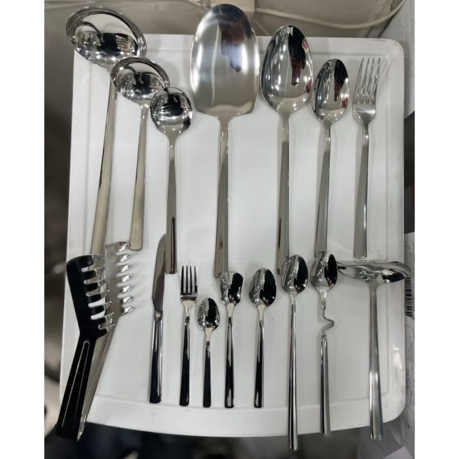 سرویس قاشق و چنگال 24 نفره 144 پارچه یونیک استیل 18/10 شیکاگو