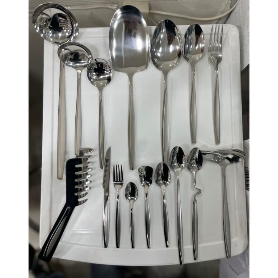 سرویس قاشق و چنگال 24 نفره 144 پارچه یونیک استیل 18/10 ماینز