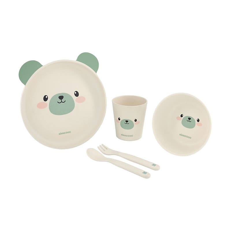 ظرف غذا کودک 5 تکه بامبو کیکابو مدل bear