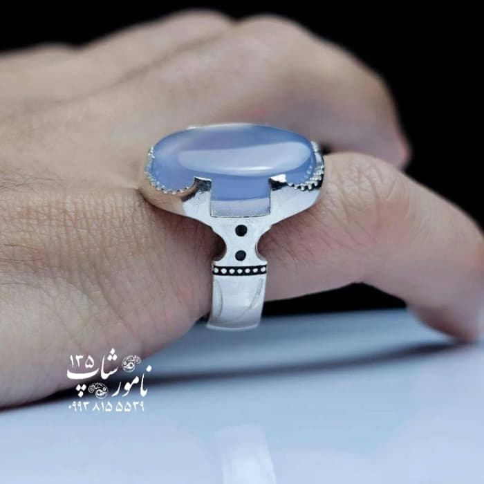 انگشتر مردانه عقیق سوسنی کد ۱۰۳۴