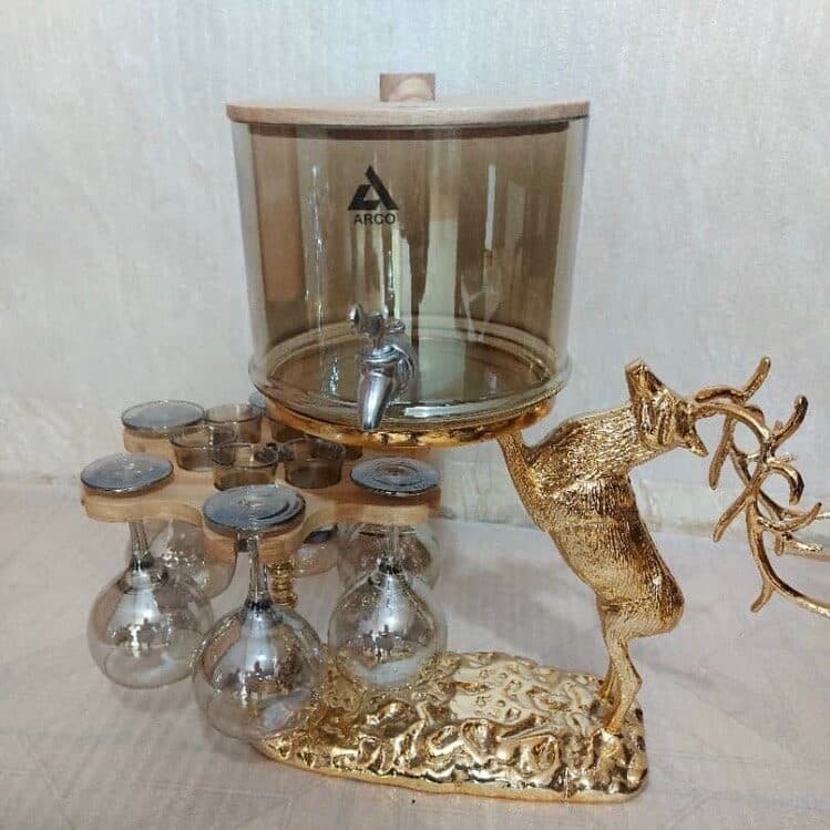 کلمن شوکا نقره ای و طلایی شامپاینی ارکو