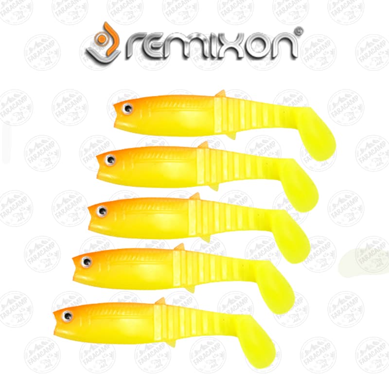 طعمه لور ماهی ژله ای رمیکسون کمر نارنجی ۱۰ سانتی بسته ۵ عددی REMIXON BUSTER SHADE