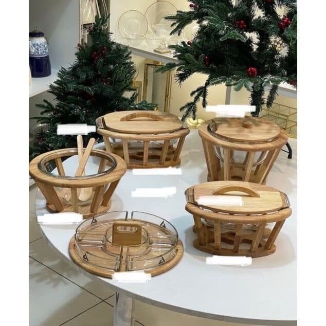 ست سوفله وارمردار شیشه و چوب ارکو ARCO