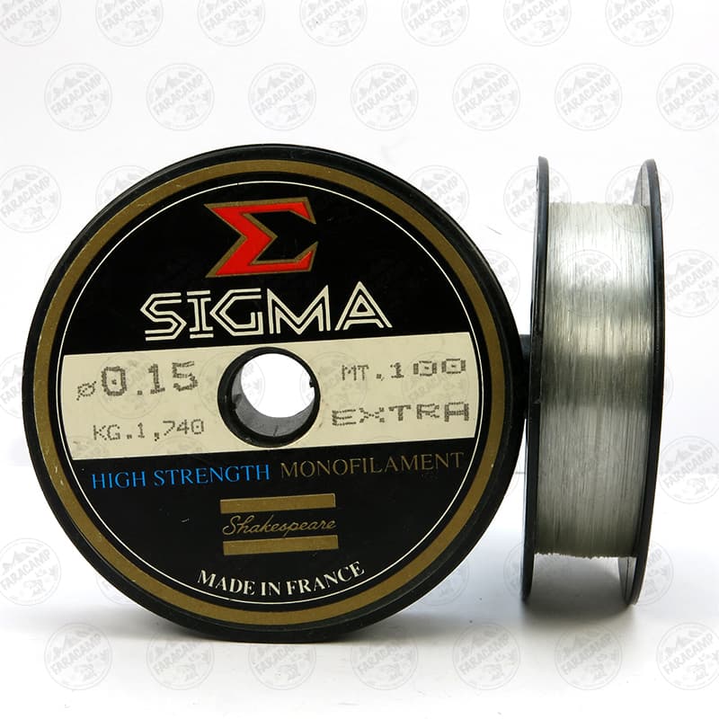 نخ ماهیگیری شفاف سیگما سایز ۰.۱۵، ۱۰۰ متر SIGMA